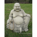 Buddhism theme art style china marble laughing maitreya buddha statue